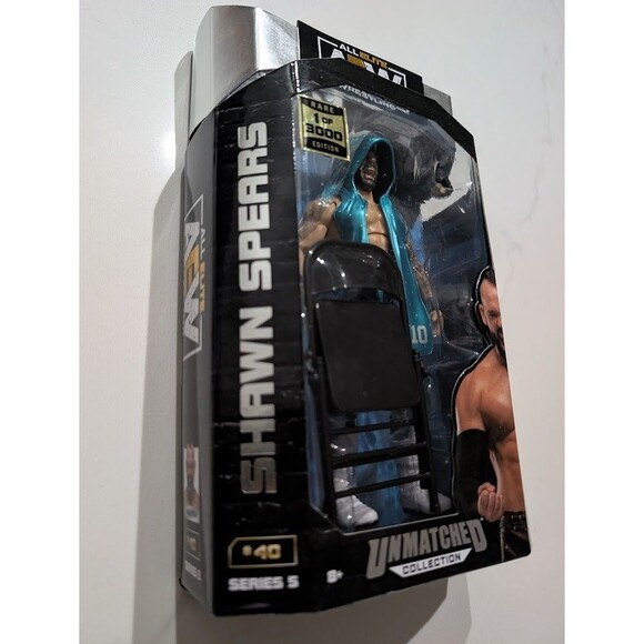 AEW Unmatched Series 5 Shawn Spears Rare Edition Chase Figure 1 of 3000 #40 - Picture 3 of 6